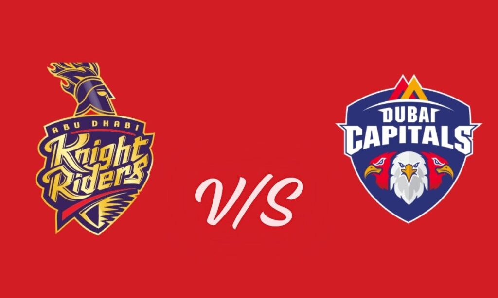 abu dhabi knight riders vs dubai capitals match scorecard