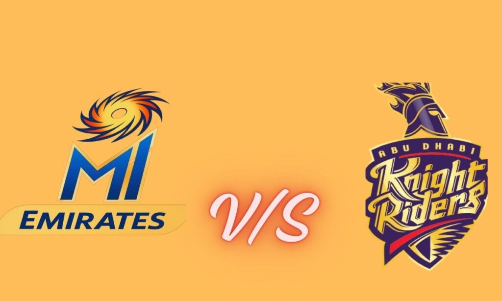 mi emirates vs abu dhabi knight riders match scorecard