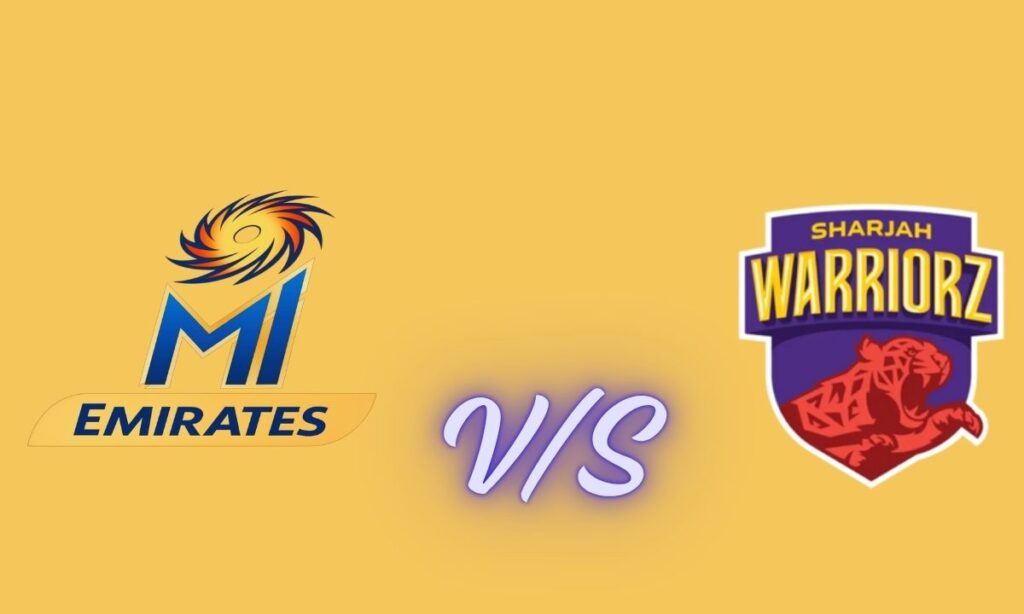 mi emirates vs sharjah warriors match scorecard